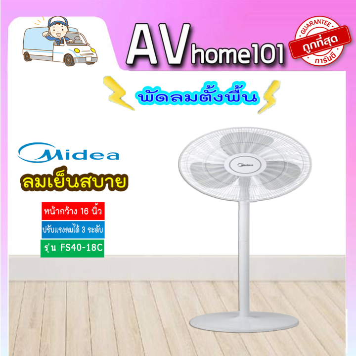 midea-พัดลมตั้งพื้น-16-สีขาว-รุ่น-fs40-18c