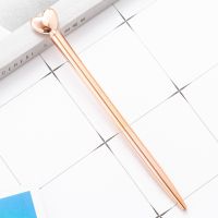 Cute School Supplies Heart Ballpoint Pen Cute Stationery for Students Teacher Gift Office Metal Ball Pen for Writing Wholesale Pens