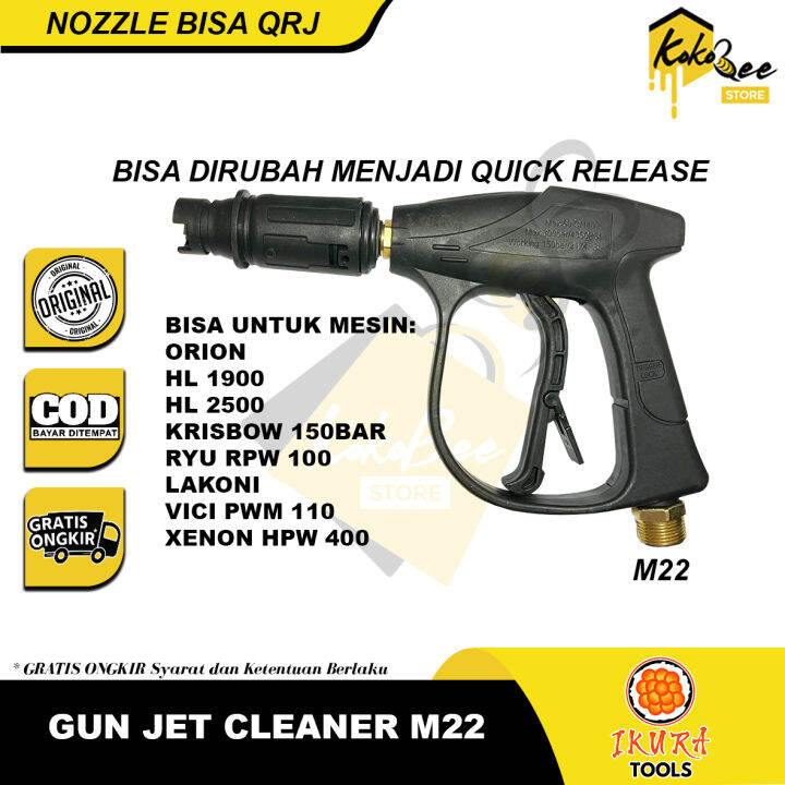 Alat semprotan air jet cleaner gun panjang stick tembakan steam cuci