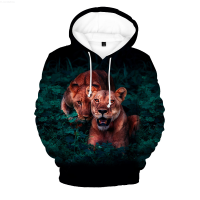 Lion Tiger 3D Print Hoodie Autumn Winter New Hoodie Cartoon Casual Pullover Mens and Womens Top Coat {plenty}
