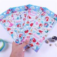 ☊ Disney The Little Mermaid Children Cartoon Sticker Toy Frozen SpiderMan Little Pony Cars Toy Story Kids Diary Decoration Sticker