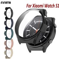 【LZ】 Screen Glass Protector Case For Xiaomi watch S1 чехол Smartwatch PC Hard Edge Protective Bumper Cover Accessories