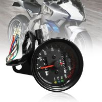 Universal รถจักรยานยนต์เครื่องวัดระยะทาง12V รถจักรยานยนต์ Dual Speed พร้อม LED ตัวบ่งชี้ Speedometer รถจักรยานยนต์ DropshipBest