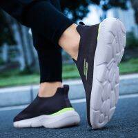 GO WALK Men S Casual Outdoor Slip-On Sprot Casual Walking Breathable Tennis Running Sneakers