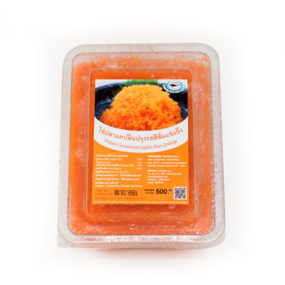 ไข่ปลาแคปลินปรุงรสสีส้ม กล่อง (500กรัม)