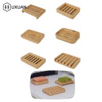 Wooden Natural Bamboo Soap Dishes Tray Holder Storage Soap Rack Plate Box Container Portable Wooden Soap Dish Food Storage  Dispensers