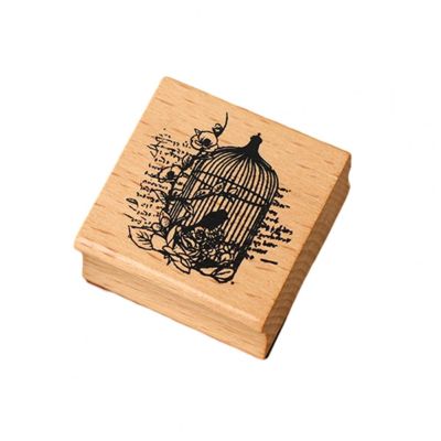 【LZ】✓✇✻  Signet de madeira requintado selo de madeira artesanato portátil durável natural planta padrões diário diy selo de madeira uso diário