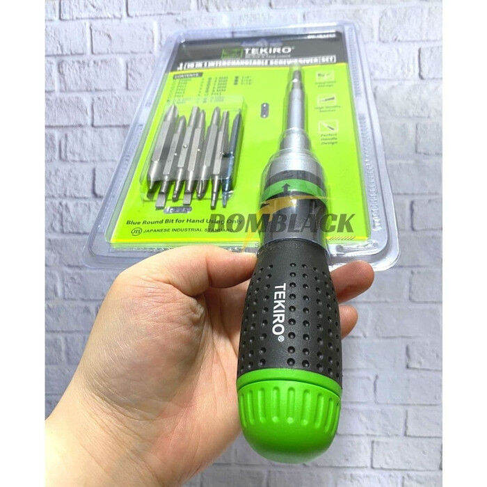PROMO MURAH !!! -TEKIRO Obeng Set 19 in 1 Bolak Balik 2 Arah Plus Minus ...