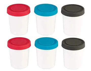 StarPack Home Ice Cream Freezer Storage Containers Set of 2 with Silicone  Lids