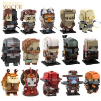 MOCER ความคิดสร้างสรรค์ MOC ดาวหุ่นจำลองหนังต่อสู้ Brickheadz ชุดสะสมแบบจำลองอาคาร Bs K ของเล่นของขวัญ40539 41608 75317