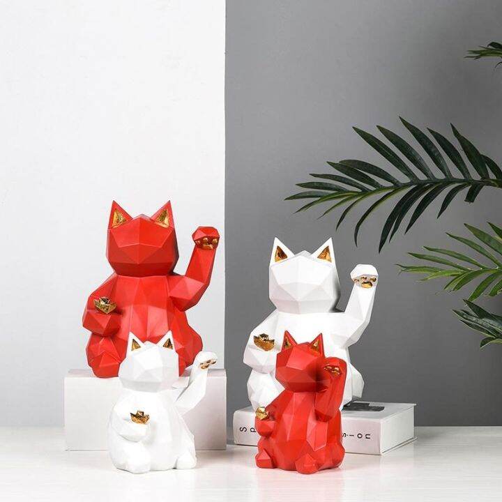 lucky-cat-statue-nordic-geometric-animal-statues-for-home-decoration-tv-home-living-room-figurine-creative-wine-cooler-sculpture