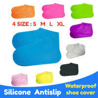 Rainsnowproof ซิลิโคนรองเท้าฝน XL L M S รองเท้ากันน้ำปก Antislip นำมาใช้ใหม่ Silic Overshoe บูตครอบคลุมรองเท้าอุปกรณ์เสริม