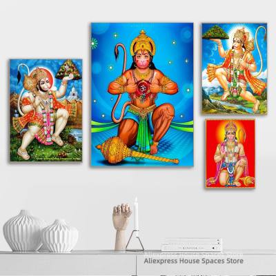 Xiaotrangwu 1ชิ้น Hanuman God ศาสนาผ้าใบโปสเตอร์-Wall Decor Art พิมพ์สำหรับตกแต่งบ้าน-คุณภาพสูง Canvases ภาพวาดสำหรับห้องนั่งเล่น