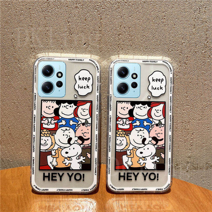 เคสโทรศัพท์สำหรับ-xiaomi-redmi-note-12-4g-5g-redmi-12c-ตัวการ์ตูนสนูปี้ซิลิโคนใสนิ่มปลอกโทรศัพท์มือถือเรดมี่-note12โปร-บวกฝาหลังแบมเปอร์-redmi-note-12pro-5g