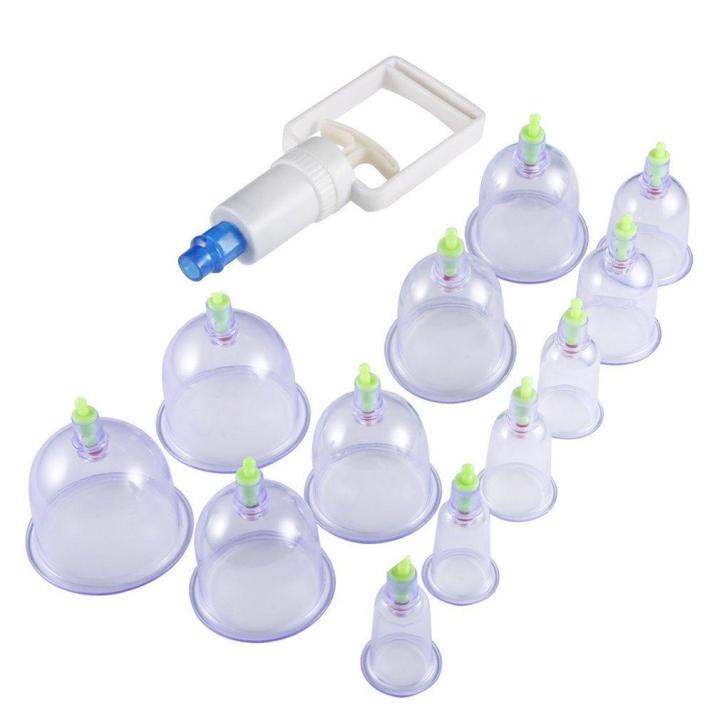 12 Cupping Therapy Cups Effective Healthy Chinese Vacuum Cupping Suction Therapy Device Body