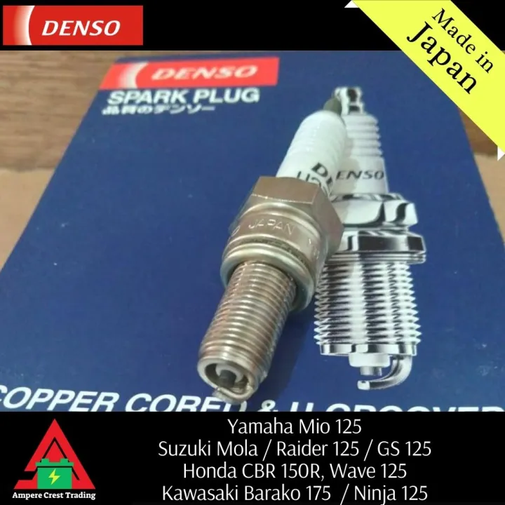 Denso Spark Plug U27ESRN (one piece) for Honda Wave 125, Kawasaki