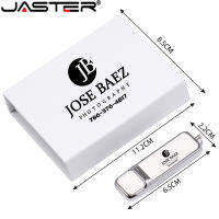 Jaster 20ชิ้นล็อตแฟลชไดรฟ์ USB 2.0หนังสีขาว128GB โลโก้ที่กำหนดเองฟรี64GB ไดรฟ์ปากกา32GB Memory Stick Business gi.ft U diskhot