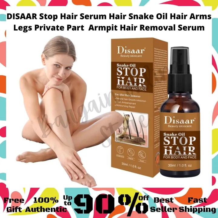 💛 Hot Selling Original Stop Hair Snake Oil Hair Removal Fast Gentle Body  Hair Remover Leg