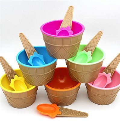 New Safe Feeding Baby Bowls Plates Childrens Tableware Food Containers Cups Kids Dishes Ice Cream Bowls Spoons Dinnerware Gift