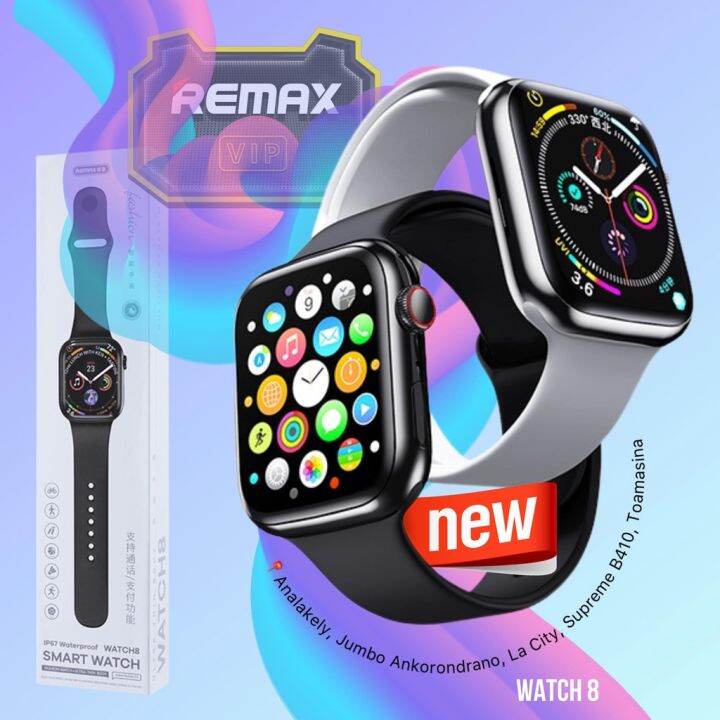Remax นาฬิกาสมาร์ทวอทช์ รุ่น Smart Watch8 นาฬิกาอัจฉริยะ วัดอัตราการ