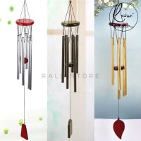 Wind Chimes กระดิ่งลม เสียงเพราะ กระดิ่งลม เรียกทรัพย์ กระดิ่งโมบาย กระดิ่งลมแบบแท่งโลหะ 6 หลอด กระดิ่งมงคลเรียกทรัพย์เสริมฮวงจุ้ย Wind Chime ตกแต่งบ้าน ตกแต่งสวน กระดิ่งลม ฮวงจุ้ย