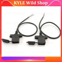 KYLE Wild Shop 2pin 4pin diy USB Female Plug power Socket cable Dust Proof Cover Connector Welding Wire Female Socket Port Data Charging wire