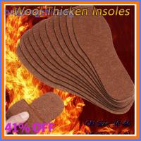 BEIGENGZHIRANG 1Pair Winter Warm Snow Boots Insoles Shoe Accessories Wool Thicken Plush Insoles Cashmere Pad Woollen Shoes Pads