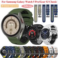 [HOT JUXLLKBKOW 514] 20 22มม. สำหรับ Samsung Galaxy นาฬิกา3/4/46มม./42มม./5 Pro/gear S3 Frontier สร้อยข้อมือซิลิโคนนาฬิกา5 40 44มม. อุปกรณ์เสริม