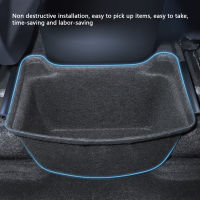 【CW】Car Silicone Under Seat Storage Rear Seat Organizers Case Felt Cloth Drawer Holder Car Interior For Tesla Model Y 2021