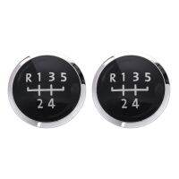 2X 5 Speed Gear Knob Cap Decal Trim Badge for Transporter T5 T5.1 GP T6 6 MKV MKVI