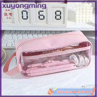 Xuyongming กระเป๋านักเรียนกระเป๋าใส่ดินสอกันน้ำได้,กระเป๋าเก็บของปากกาแบบพกพากันน้ำที่ใส่เครื่องเขียนจุของได้มาก