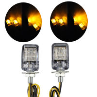 2ชิ้นมินิอุปกรณ์มอเตอร์ไซค์ LED เลี้ยวตัวชี้วัดแสงสีเหลืองอำพันไฟกระพริบ Super Bright โคมไฟสากลอลูมิเนียมที่อยู่อาศัย