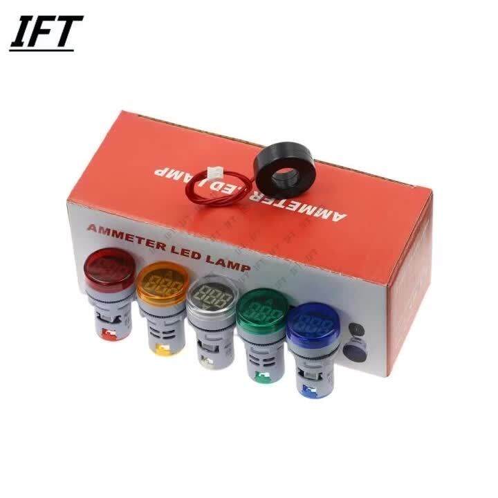 10pc 22MM 0100A Digital Ammeter Meter Meters Indicator Panel Led Lamp