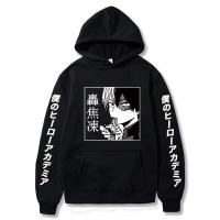 Sudadera con capucha de Anime japonés My Hero Academia Shoto Todoroki, ropa de calle, Jersey informal de manga larga, Unisex