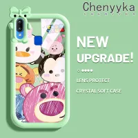 เคส Chenyyka สำหรับ VIVO Y91เคส Y95 Y91i มิกกี้ของเพื่อนมิกกี้มอนสเตอร์ตัวน้อยแบบผูกโบว์นิ่มกันกระแทกเคสโทรศัพท์โปร่งใสฝาครอบป้องกันเลนส์กล้องถ่ายรูปซิลิกาเจล TPU