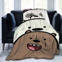 2023 in stock We Bare Bears Blanket Ultra Soft Throw Flannel Blanket Warm Printed Fashion Washable Blanket for Bed Couch Chair Living Room，Contact the seller to customize the pattern for free