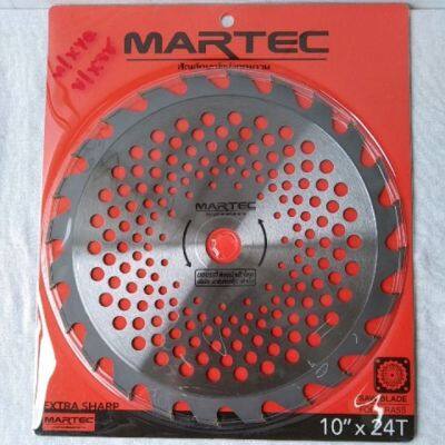 โปรโมชั่น+++ ใบตัดหญ้าวงเดือน10นิ้ว24ฟัน MARTEC 10"×24T ราคาถูก เลื่อย ไฟฟ้า เลื่อย วงเดือน เลื่อย ฉลุ เลื่อย ตัด ไม้