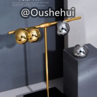 Oushehui Classy Earrings Vintage French Gold Stud Earrings For Women