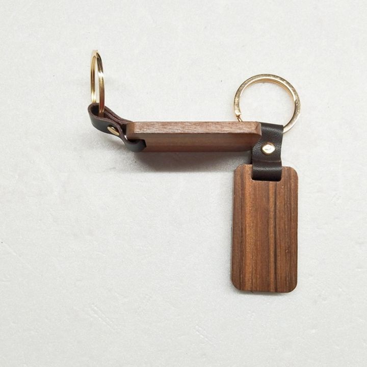 10pcs-wooden-keychain-rectangular-collectible-key-ring-car-bag-hanging-pendant-painting-crafts-cute-keychain