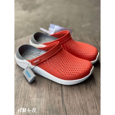 spot ⚘✨(สีใหม่ ส้มอิฐ)✨รองเท้ายาง รองเท้าสุขภาพ สีใหม่พร้อมส่งCrocs LiteRide Clog งาน Outlet ถูกกว่า Shop ใส่ได้ทั้งหญิงชาย☸