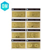 ของขวัญวันหยุด American Normal Money Set Collectible 24K Foil Gold With COA Frame Worth Collections