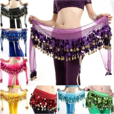 hot【DT】 Thailand/India/Arab Show Costumes Tassels Waist Chain Hip Scarf Dancer Skirt Belly