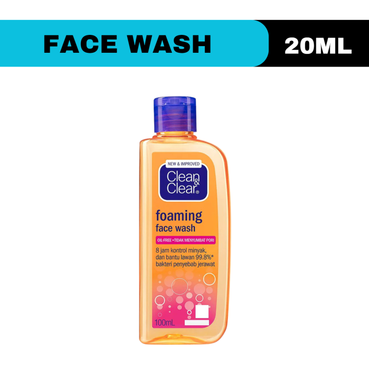 Clean and Clear Foaming Face Wash 20ML Lazada PH