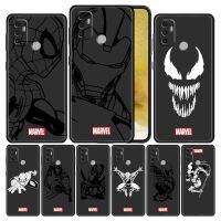 【Super Like】 Coque สำหรับ Oppo A53 A9 A5 A93 A15A74 A54 2020 A93 F19 A16s A72 A5s Celular BlackIronSpidermanCapa