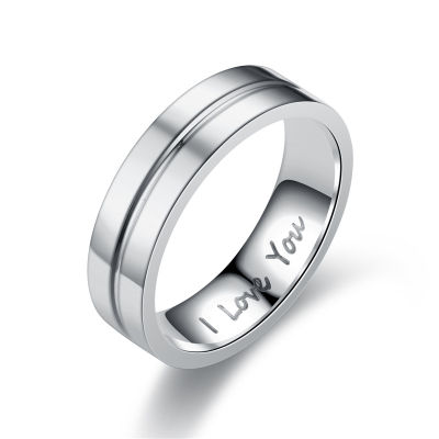 [COD] แหวนเพชรใหม่แฟชั่นยุโรปและอเมริกา I LOVE YOU แหวนคู่แหล่งที่มาขายตรง