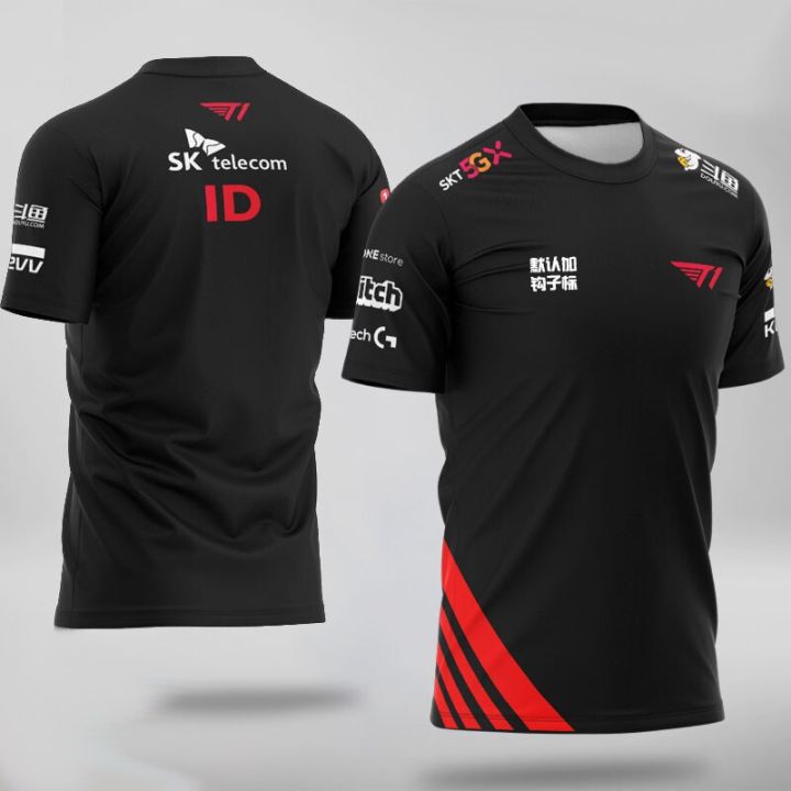 LCK 20212024 LoL Spring Season SKT T1 Pro Player Team Jersey T Shirt