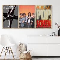 R.E.M. โปสเตอร์โปสเตอร์ศิลปะบนผนัง24x3 6โปสเตอร์สีน้ำมันศิลปะการตกแต่งส่วนบุคคลของขวัญสมัยใหม่ภาพวาดตกแต่งห้องนอนครอบครัว Niufen