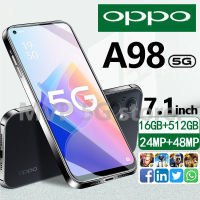 【รับประกัน 1 ปี】ใหม่ ของแท้100% OPP0 A98 5G 7.1นิ้ว โทรศัพท์มือถือ รองรับ2ซิม Smartphone 4G/5G แรม16GB รอม512GB โทรศัพท์ถูกๆ Android11.0 มือถือ 24MP+48MP Mobile phone ส่งฟรี มือถือราคาถูกๆ โทรศัพท์สำห รับเล่นเกม โทรสับราคาถูก A17 5G โทรศัพท A96 5G มือถือ