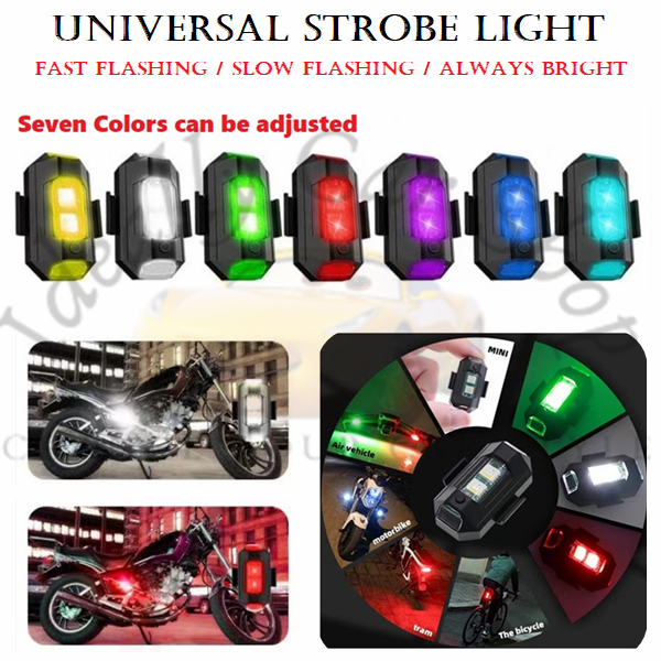 Ideally Motorcycle bikes Echargeable Flashing Lights Modified Drones Aircraft Lights Night