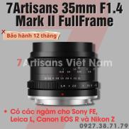 Ống kính 7Artisans 35mm F1.4 Mark II FullFrame dành cho Sony E FE, Canon RF
